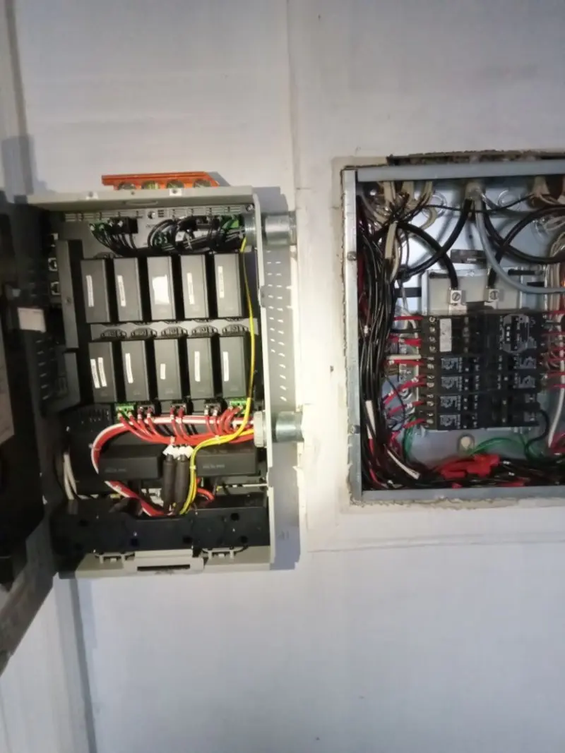 Electrical panel upgrade completed for Security Camera Wiring in Salton City